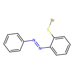 o-(Phenylazo)benzenesulphenyl bromide structure