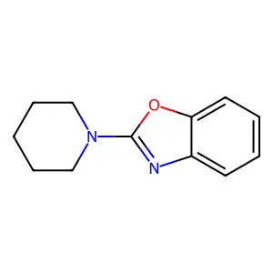 Benzoxazole, 2-(1-piperidinyl)- structure