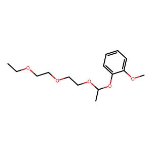1-[1-[2-(2-ethoxyethoxy)ethoxy]ethoxy]-2-methoxybenzene structure