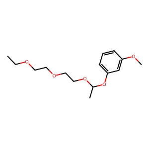 1-[1-[2-(2-ethoxyethoxy)ethoxy]ethoxy]-3-methoxybenzene structure