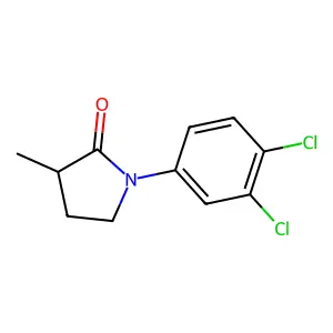 1-(3,4-dichlorophenyl)-3-methylpyrrolidin-2-one structure
