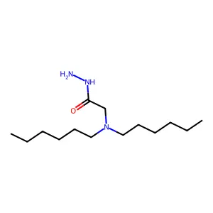N,N-Dihexylglycine hydrazide structure