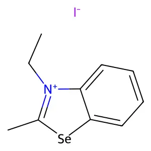 Benzoselenazolium, 3-ethyl-2-methyl-, iodide structure