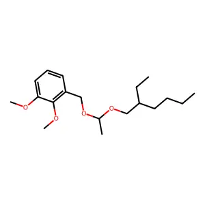 1-[1-(2-ethylhexoxy)ethoxymethyl]-2,3-dimethoxybenzene structure