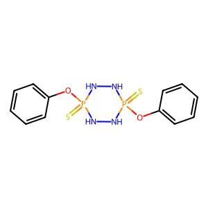 1,2,4,5,3,6-Tetraazadiphosphorinane, 3,6-diphnoxy-3,6-disulfide structure