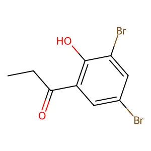 1-(3,5-dibromo-2-hydroxyphenyl)propan-1-one structure
