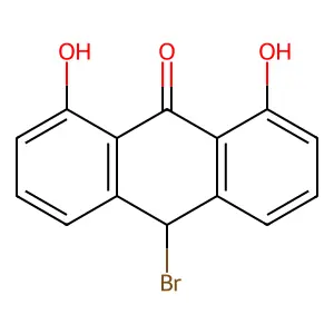 10-Bromo-1,8-dihydroxy-10H-anthracen-9-one structure