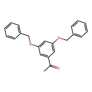 1-[3,5-bis(phenylmethoxy)phenyl]ethanone structure
