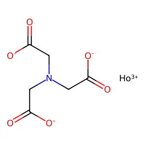 Holmium, (N,N-bis(carboxymethyl)glycinato(3-)-N,O,O',O'')- structure