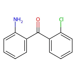 (2-aminophenyl)-(2-chlorophenyl)methanone structure
