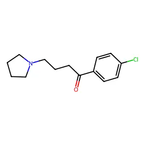 1-(4-chlorophenyl)-4-pyrrolidin-1-ylbutan-1-one structure