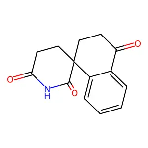 spiro[2,3-dihydronaphthalene-4,3'-piperidine]-1,2',6'-trione structure