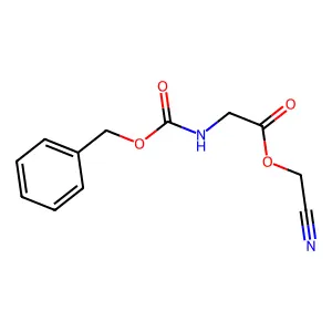 cyanomethyl 2-(phenylmethoxycarbonylamino)acetate structure