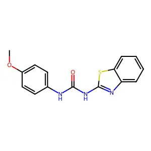 1-(1,3-benzothiazol-2-yl)-3-(4-methoxyphenyl)urea structure