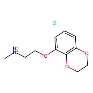 2-(2,3-dihydro-1,4-benzodioxin-5-yloxy)ethyl-methylazanium chloride structure