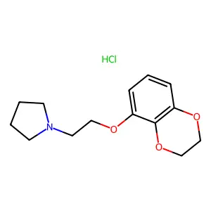 1-(2-(1,4-Benzodioxan-5-yloxy)ethyl)pyrrolidine hydrochloride structure