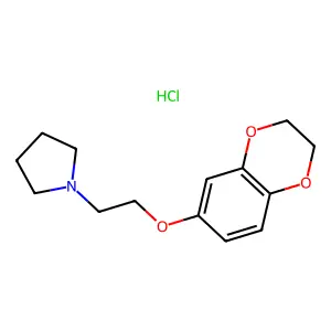 1-(2-(1,4-Benzodioxan-6-yloxy)ethyl)pyrrolidine hydrochloride structure