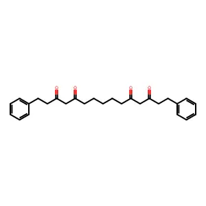 1,15-diphenylpentadecane-3,5,11,13-tetrone structure