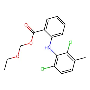 Terofenamate structure