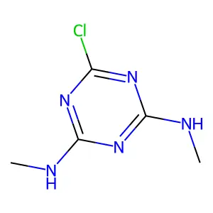 s-Triazine, 4,6-bis(methylamino)-2-chloro- structure