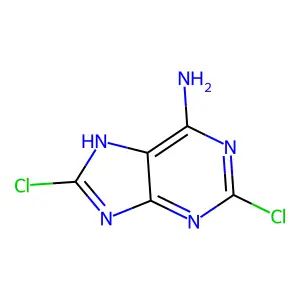 Compound C5H3Cl2N5 structure