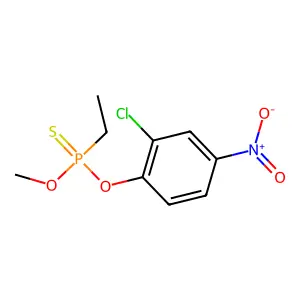 O-(2-Chloro-4-nitrophenyl) O-methyl ethylphosphonothioate structure