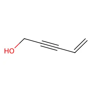Pent-4-en-2-yn-1-ol structure