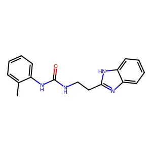 1-[2-(1H-benzimidazol-2-yl)ethyl]-3-(2-methylphenyl)urea structure