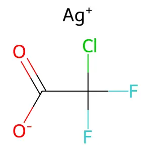 Acetic acid, 2-chloro-2,2-difluoro-, silver(1+) salt (1:1) structure