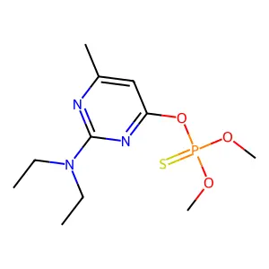 Pirimiphos-methyl structure