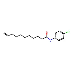 10-Undecenamide, N-(4-chlorophenyl)- structure