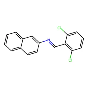 1-(2,6-dichlorophenyl)-N-naphthalen-2-ylmethanimine structure