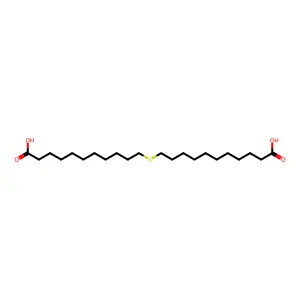 11-(10-carboxydecylsulfanyl)undecanoic acid structure