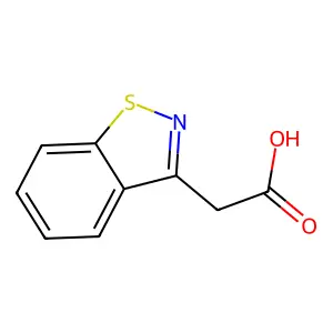 1,2-Benzisothiazole-3-acetic acid structure