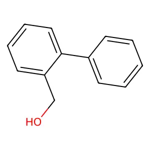 (2-phenylphenyl)methanol structure