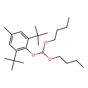 dibutyl (2,6-ditert-butyl-4-methylphenyl) borate structure