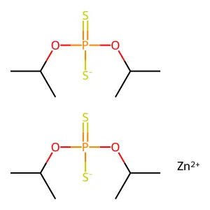 Zinc tetraisopropyl bis(dithiophosphate) structure
