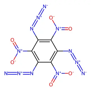 1,3,5-TRIAZIDO-2,4,6-TRINITROBENZENE structure