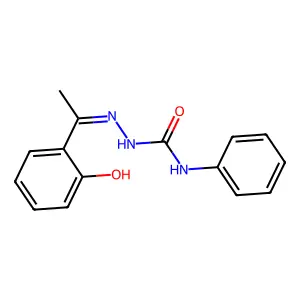 1-[1-(2-hydroxyphenyl)ethylideneamino]-3-phenylurea structure