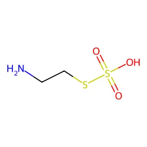 1-amino-2-sulfosulfanylethane structure