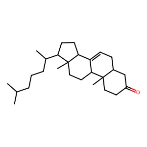 (5-ALPHA)-CHOLEST-7-EN-3-ONE structure