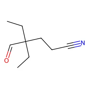 4-Ethyl-4-formylhexanenitrile structure
