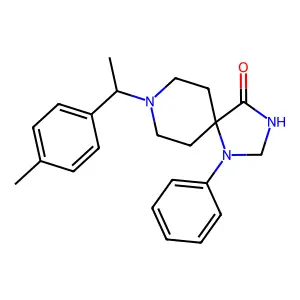 1,3,8-Triazaspiro(4.5)decan-4-one, 8-(alpha,p-dimethylbenzyl)-1-phenyl- structure