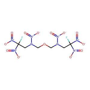 1,1'-Oxybis(2,4,4-trinitro-4-fluoro-2-azabutane) structure