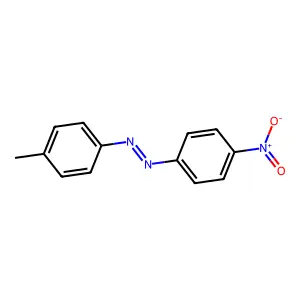 (4-methylphenyl)-(4-nitrophenyl)diazene structure