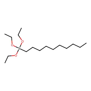 Decyltriethoxysilane structure