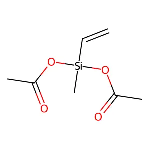 Vinylmethyldiacetoxysilane structure