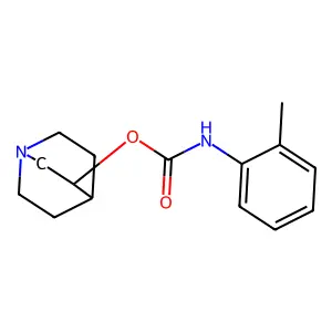 o-Methylcarbanilic acid 3-quinuclidinyl ester structure