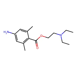 2-Diethylaminoethyl 4-amino-2,6-dimethylbenzoate structure