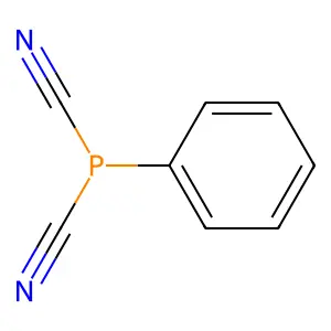 Phosphine, dicyanophenyl- structure